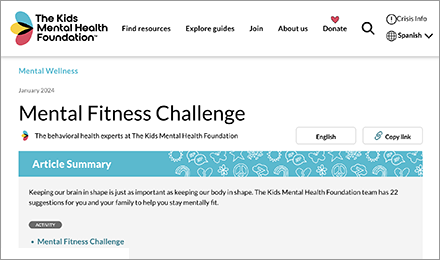 Mental Fitness Challenge