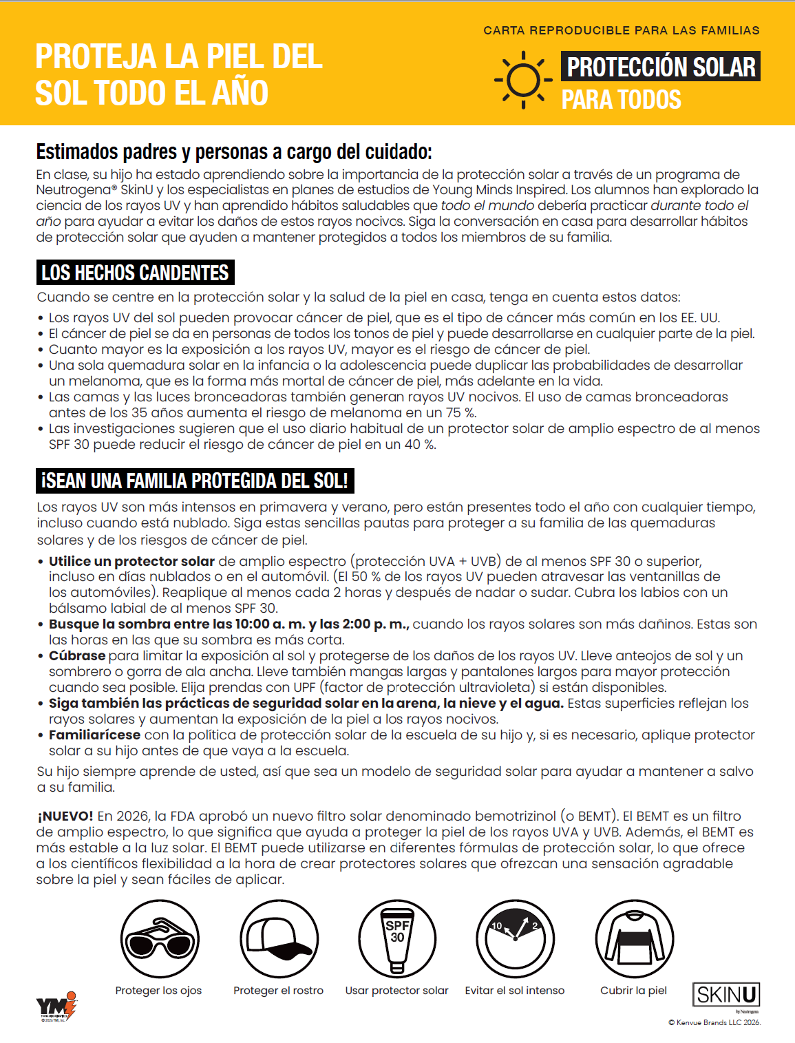 Family Take-home Letter (Spanish)