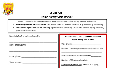 Home Safety Visit Questionnaire