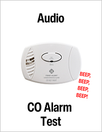 Listen to the CO Alarm Warning Sound