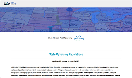United Optician Association – State requirements to become an optician