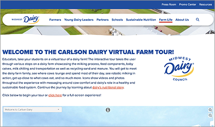 Take a virtual dairy farm tour