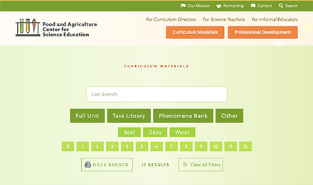 Explore agriculture with free, NGSS-aligned materials for grades 6-12